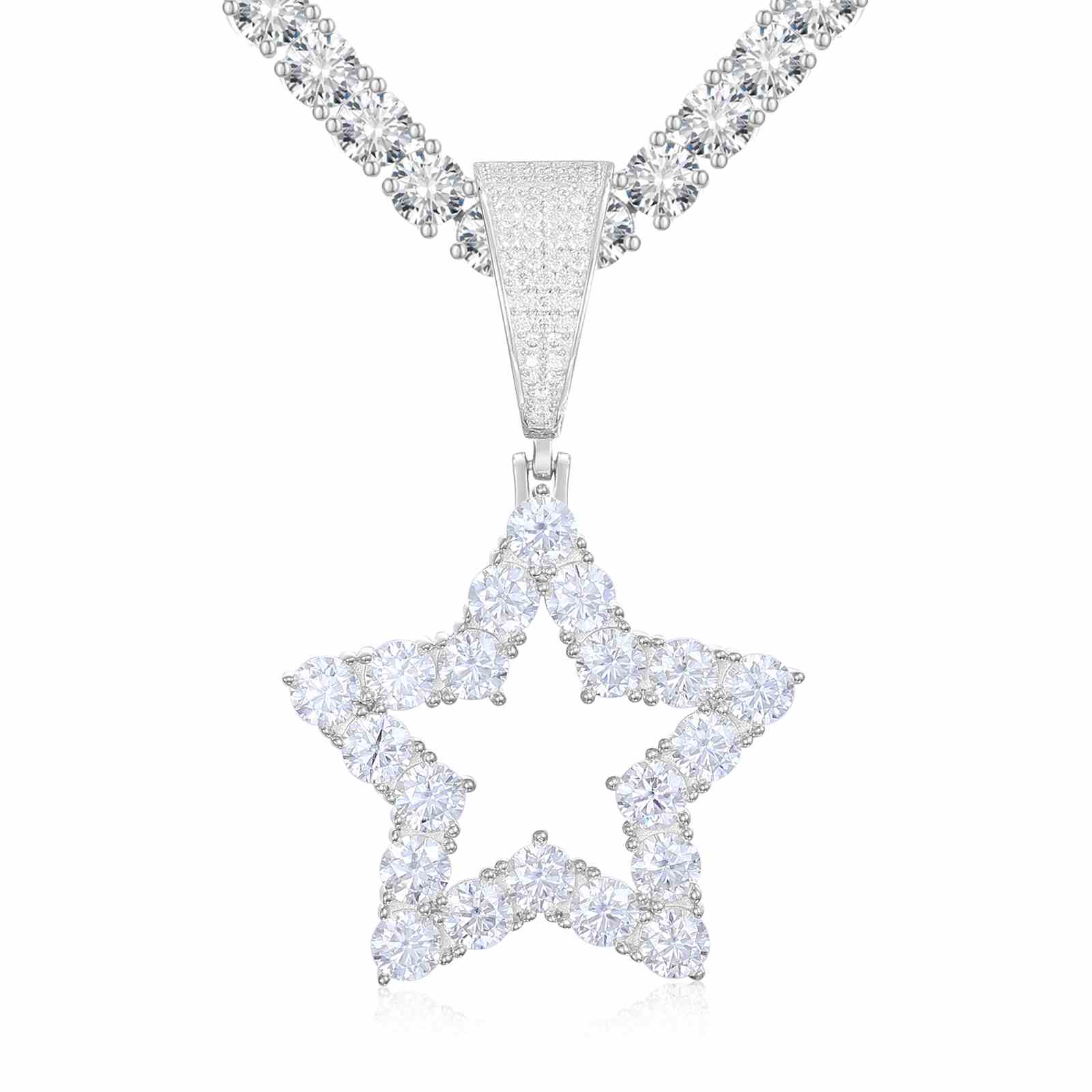 1 Row Star Pendant