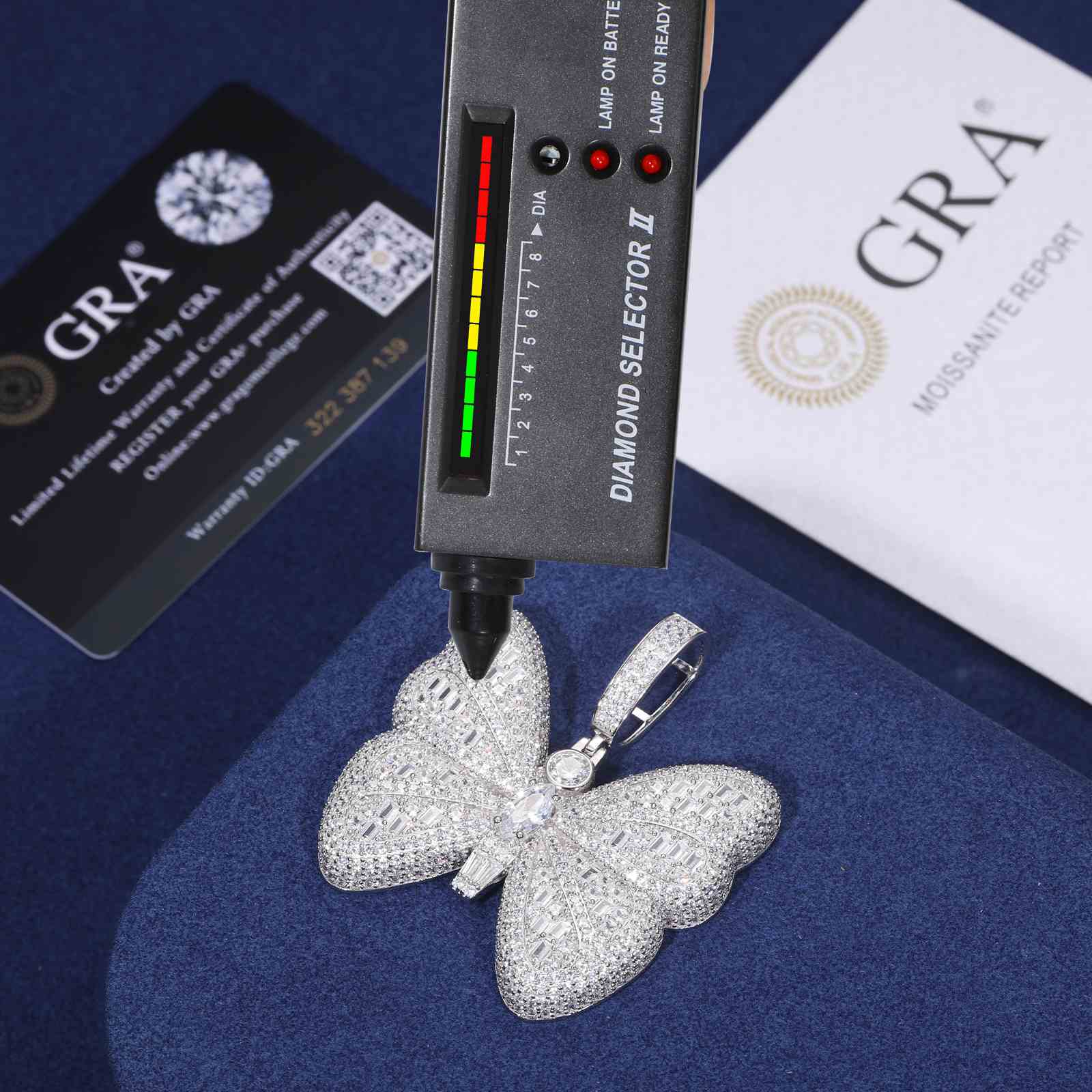 crystal butterfly necklace