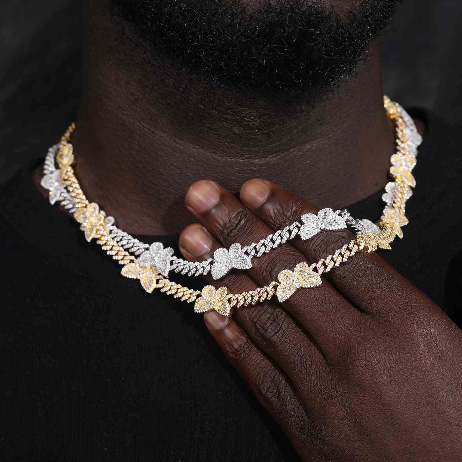 diamond butterfly necklace