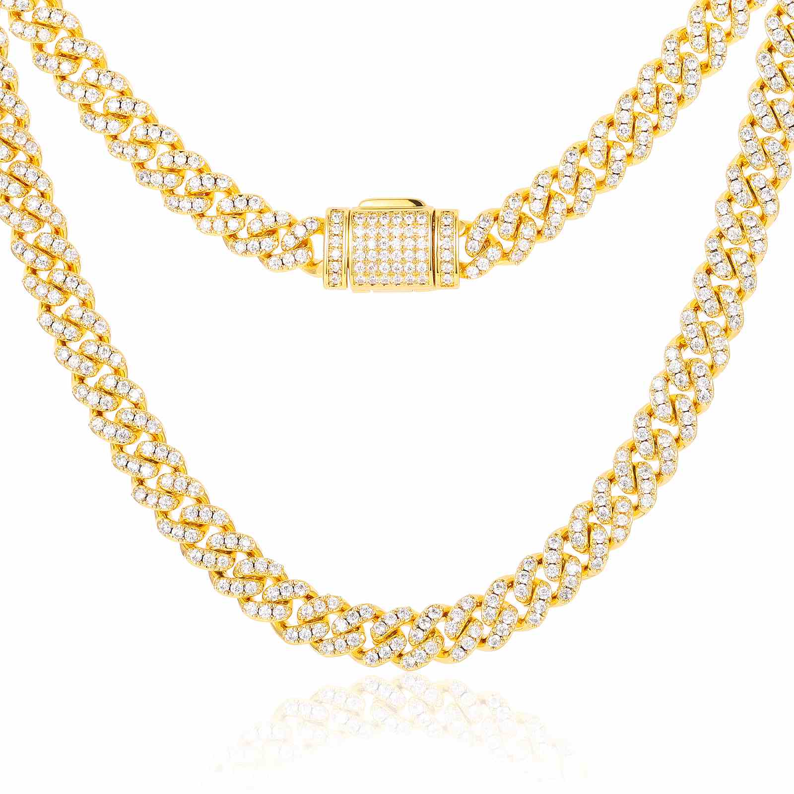 diamond cuban link chain