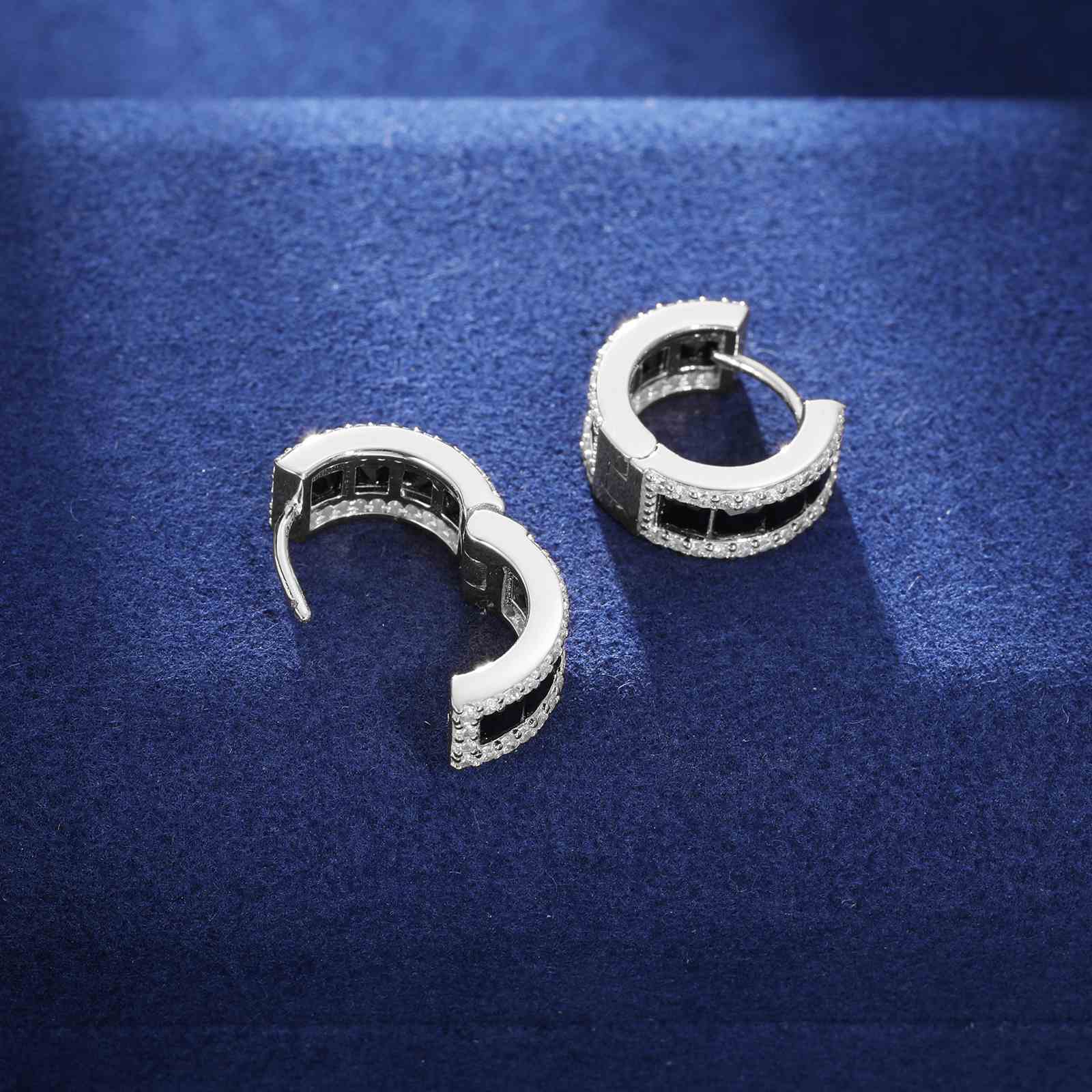 diamond hoop earrings