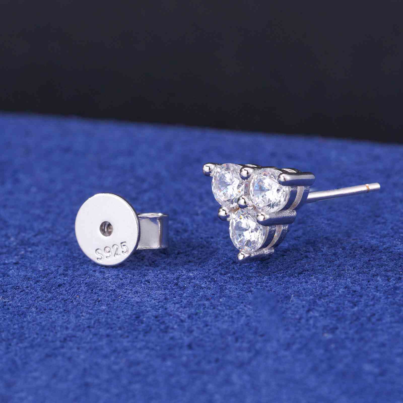 emerald studs
