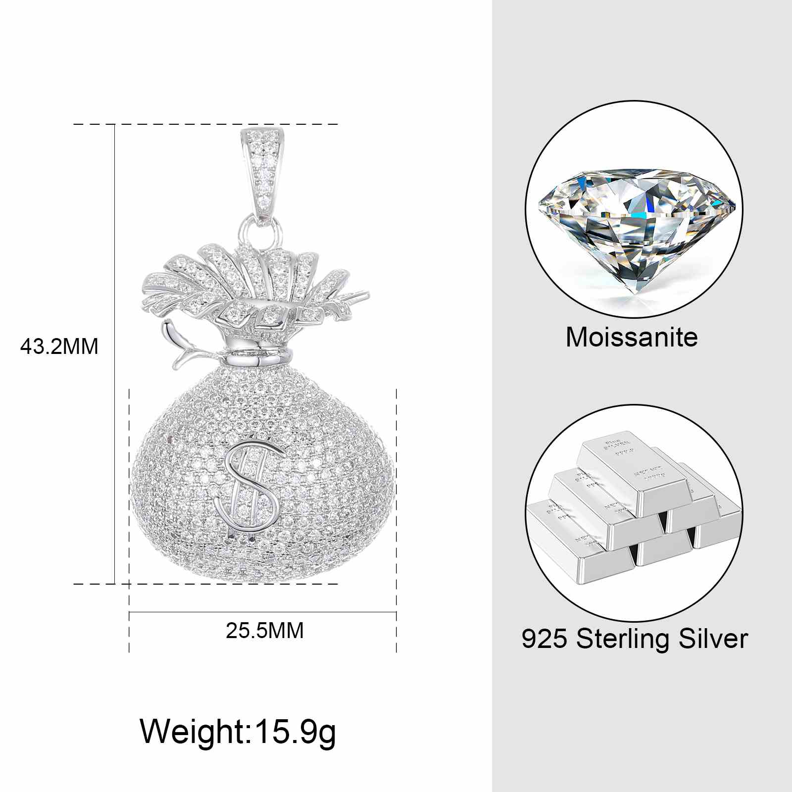 Money Bag Pendant