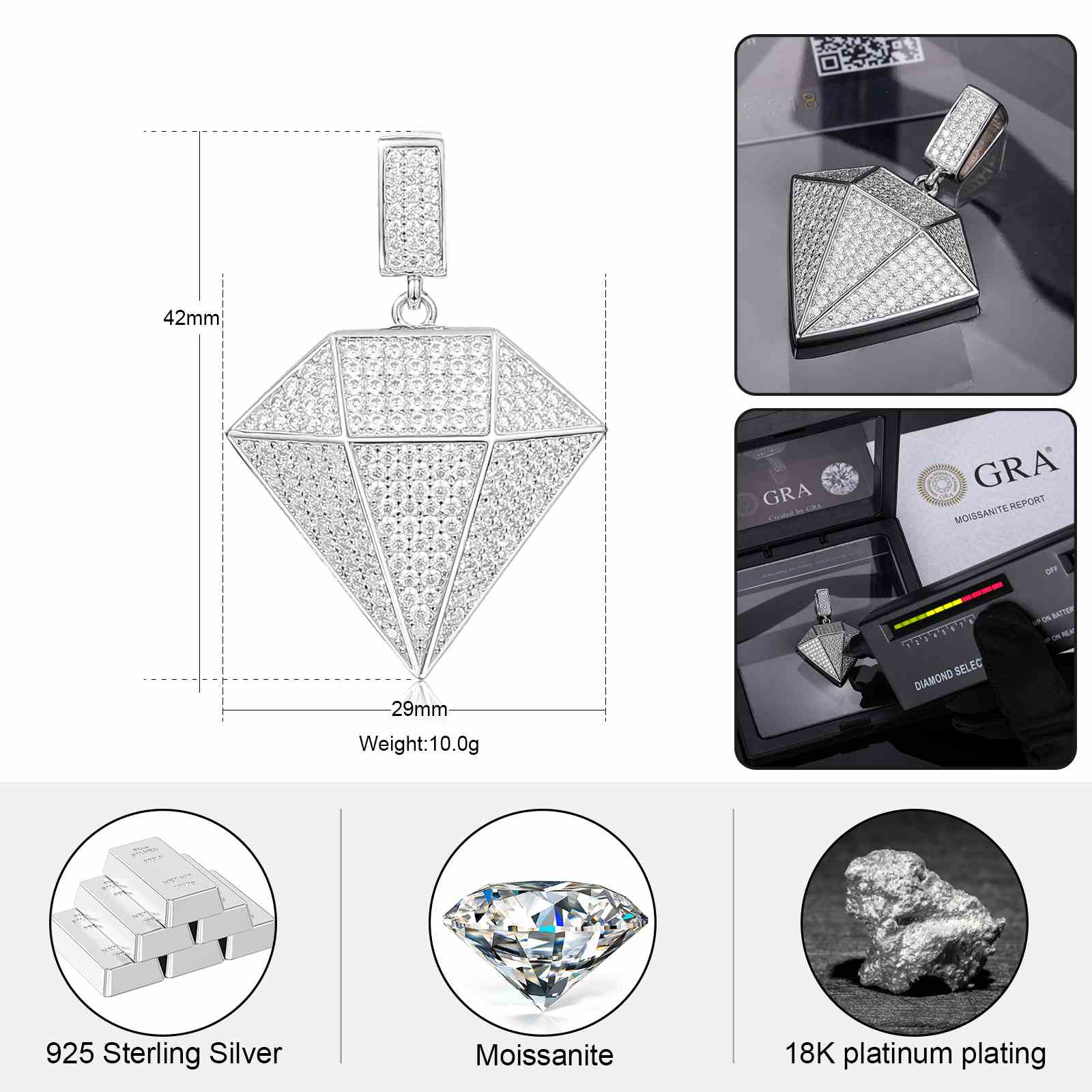Diamond Cut Pendant
