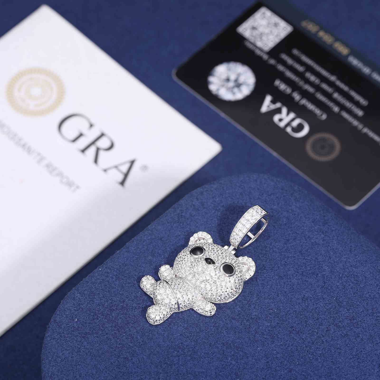 gold bear pendant