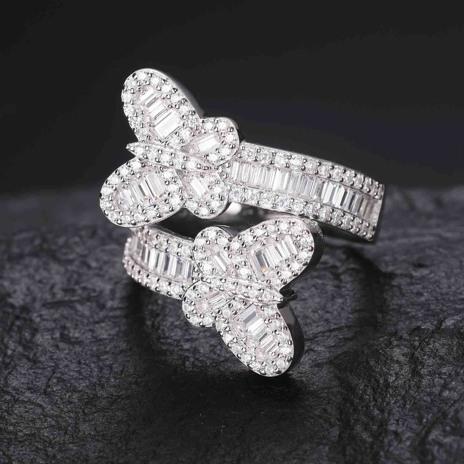 gold butterfly ring