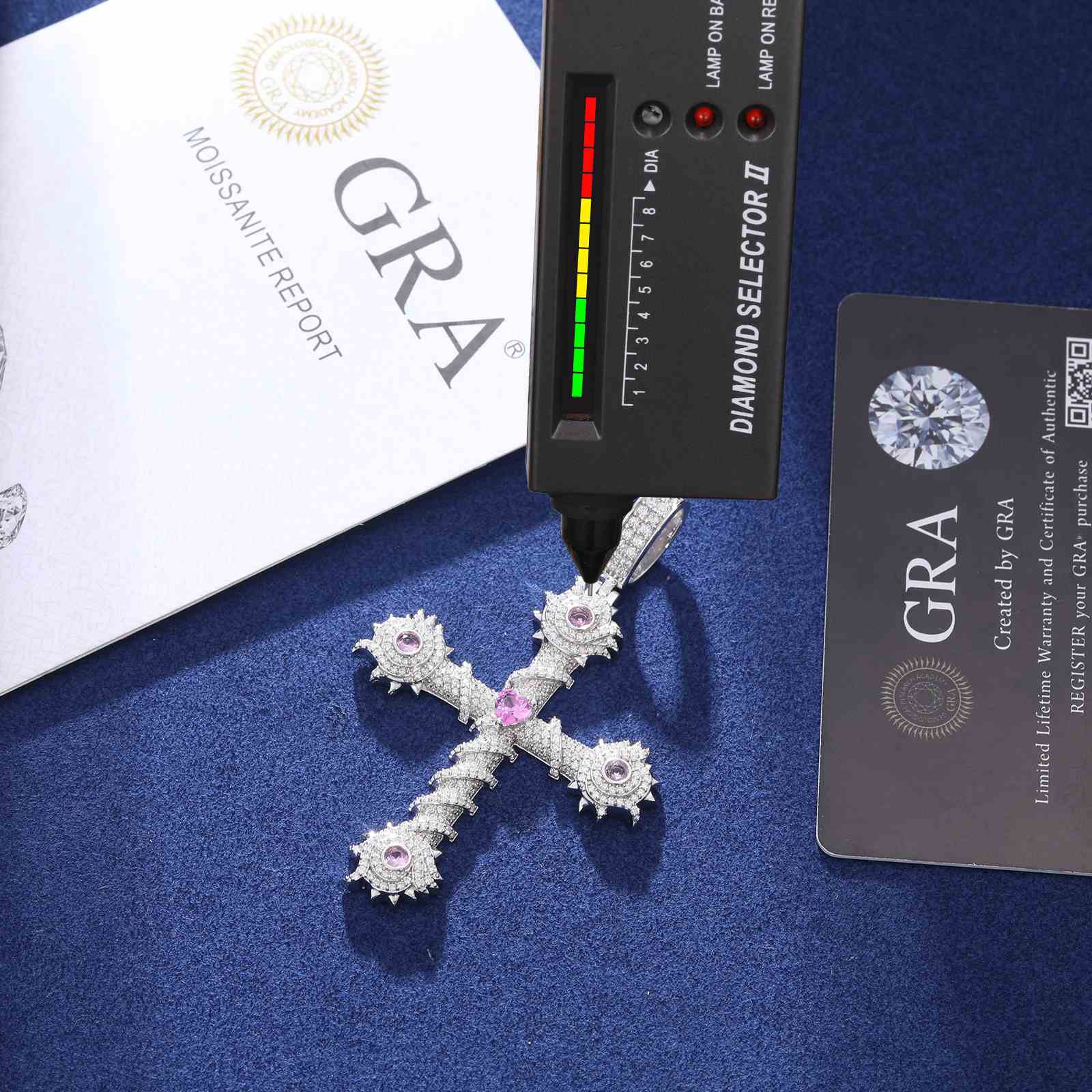 gold diamond cross necklace