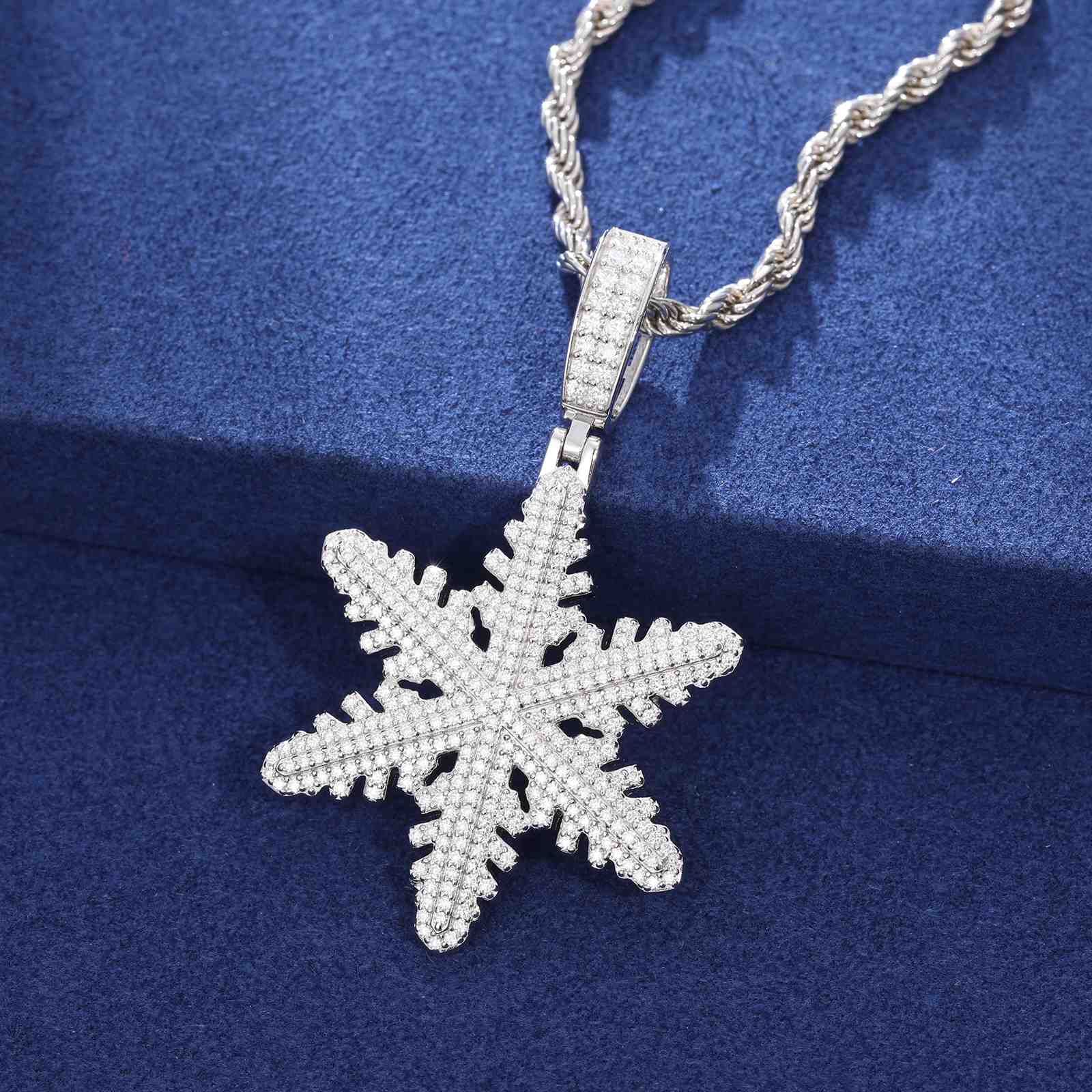 gold snowflake necklace