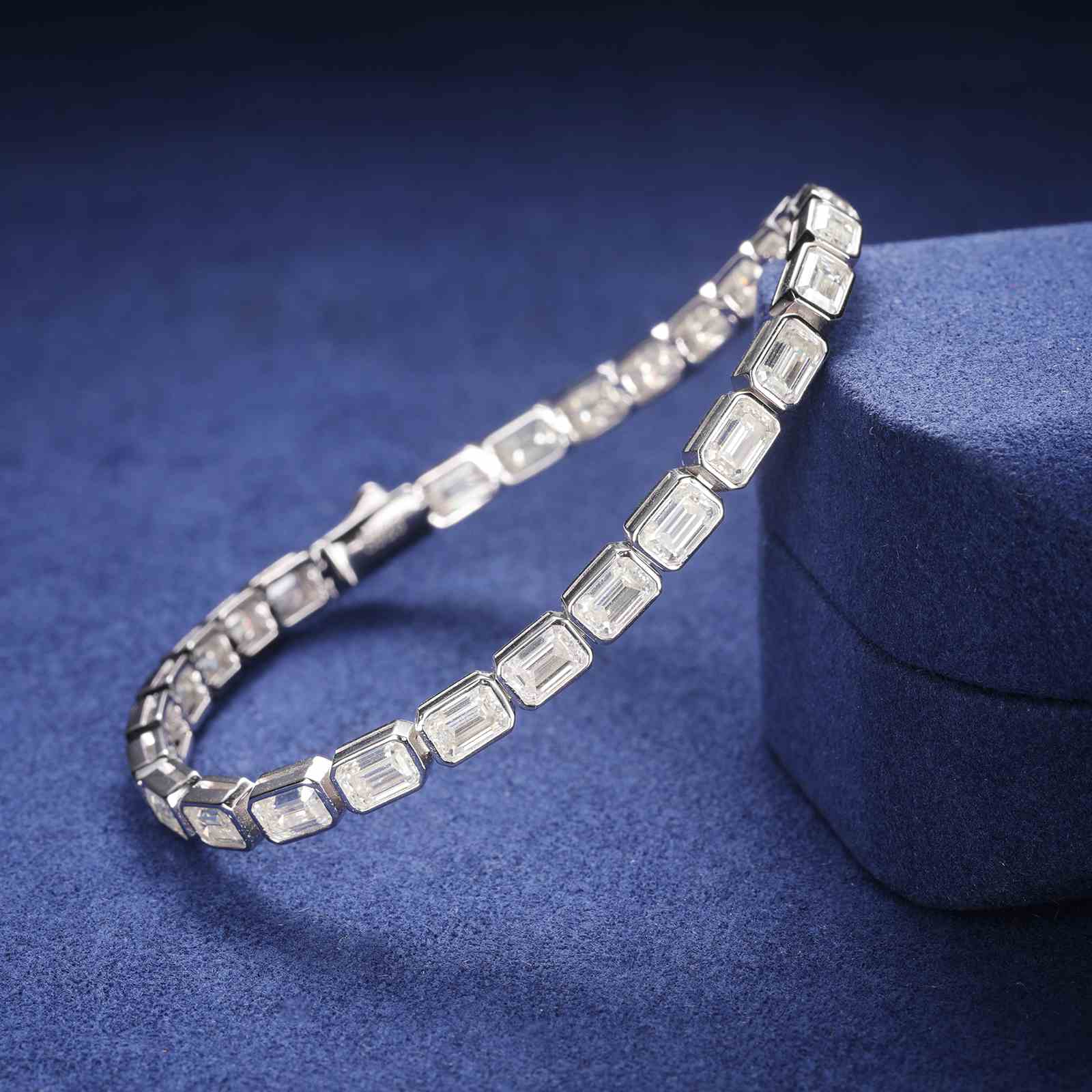lab created diamond tennis bracelet