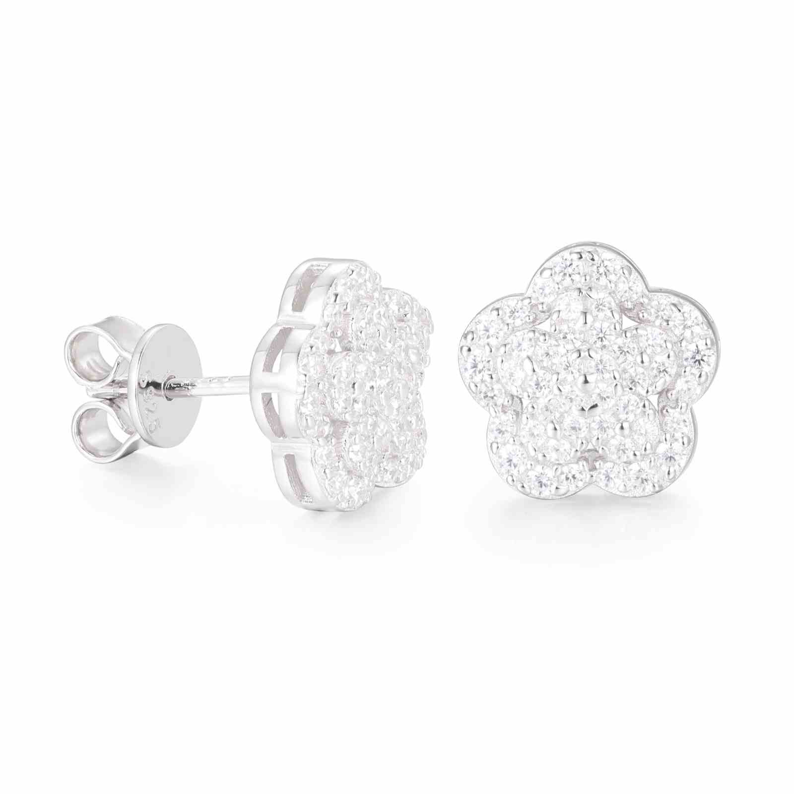 lab diamond stud earrings