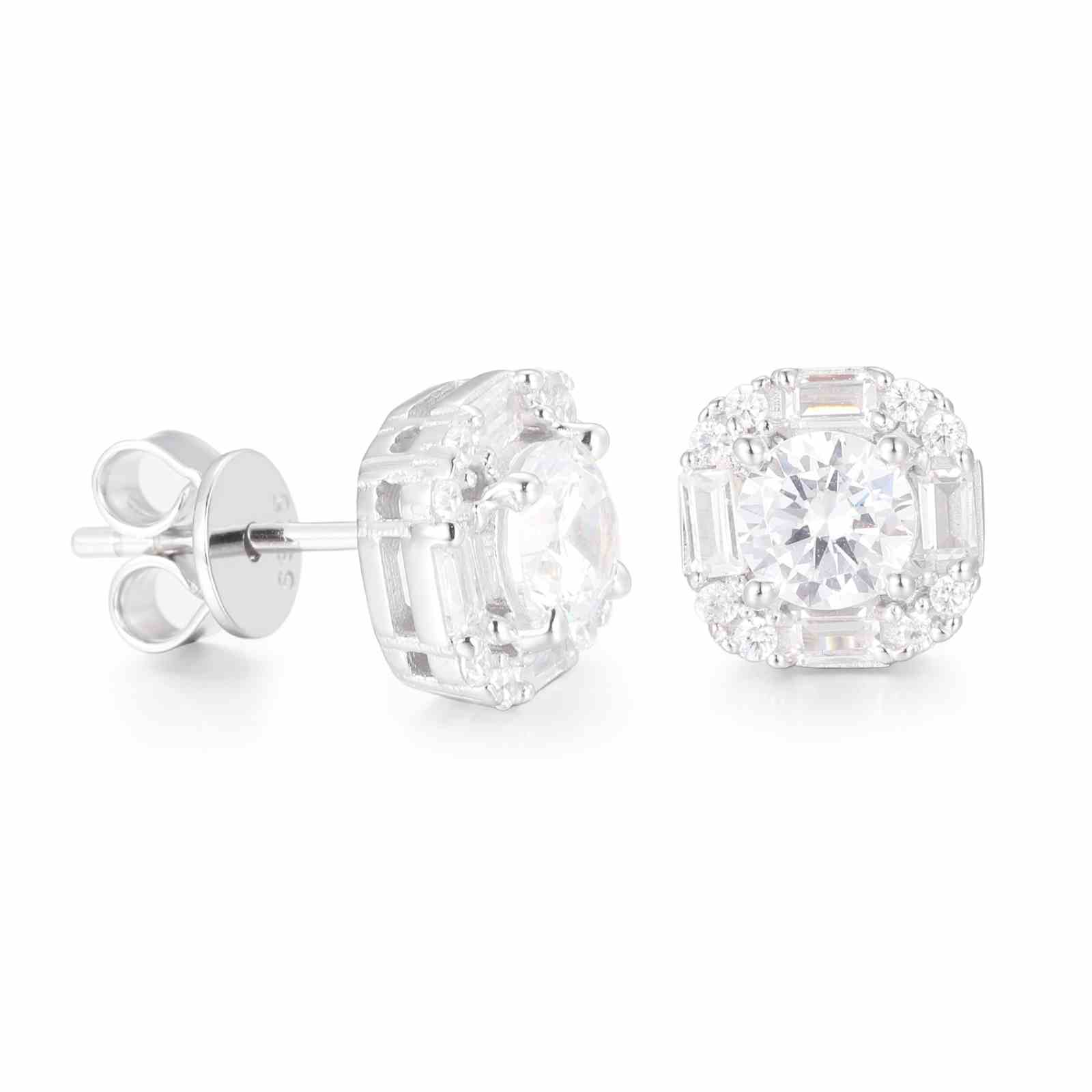 lab diamond studs