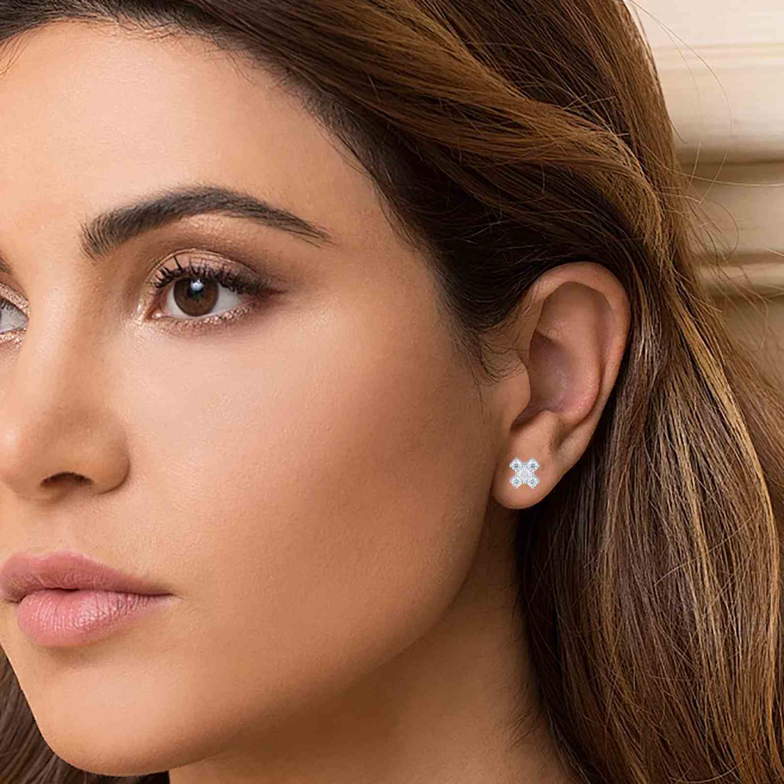 lab grown diamond earrings 2 carat