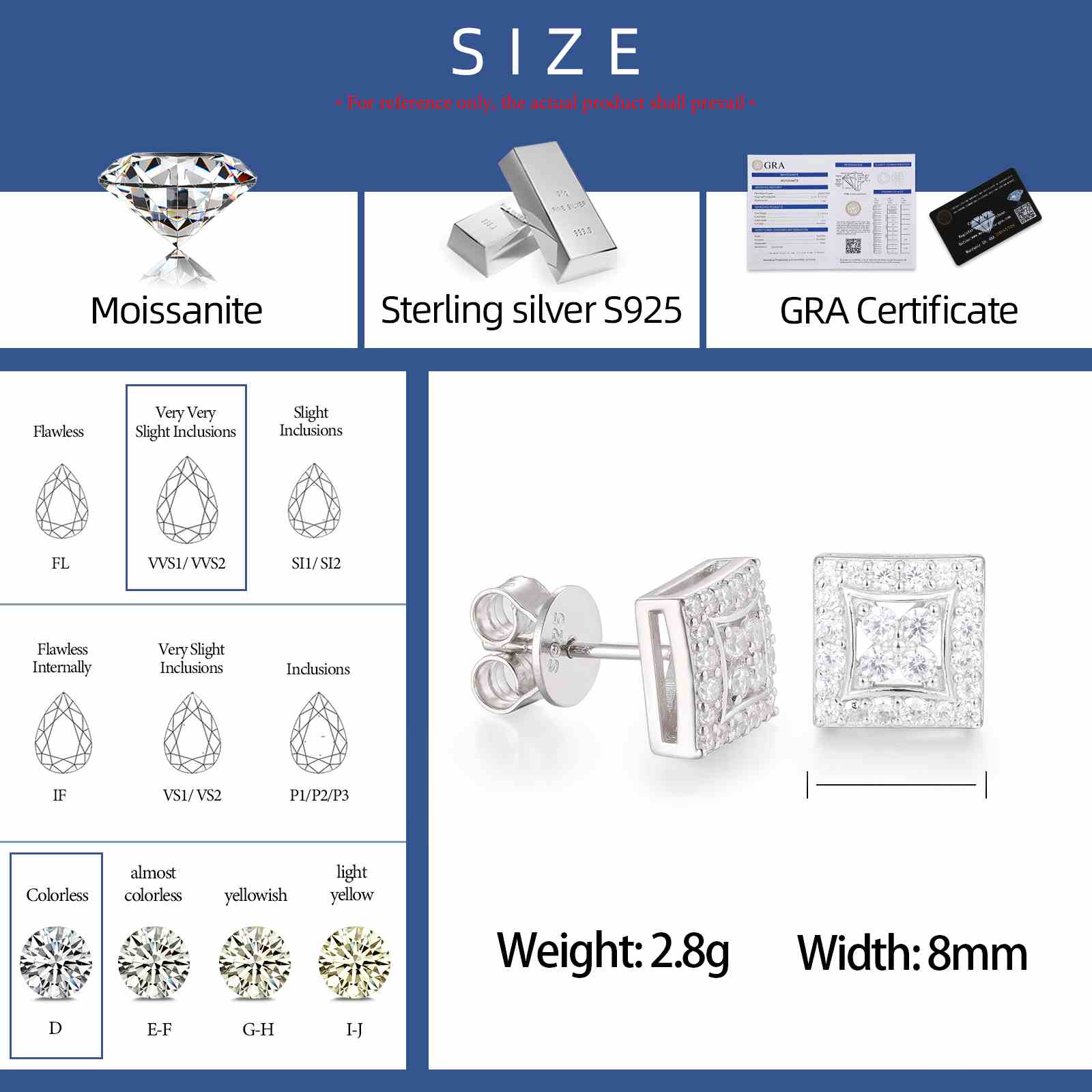 lab grown diamond stud earrings 2 carat