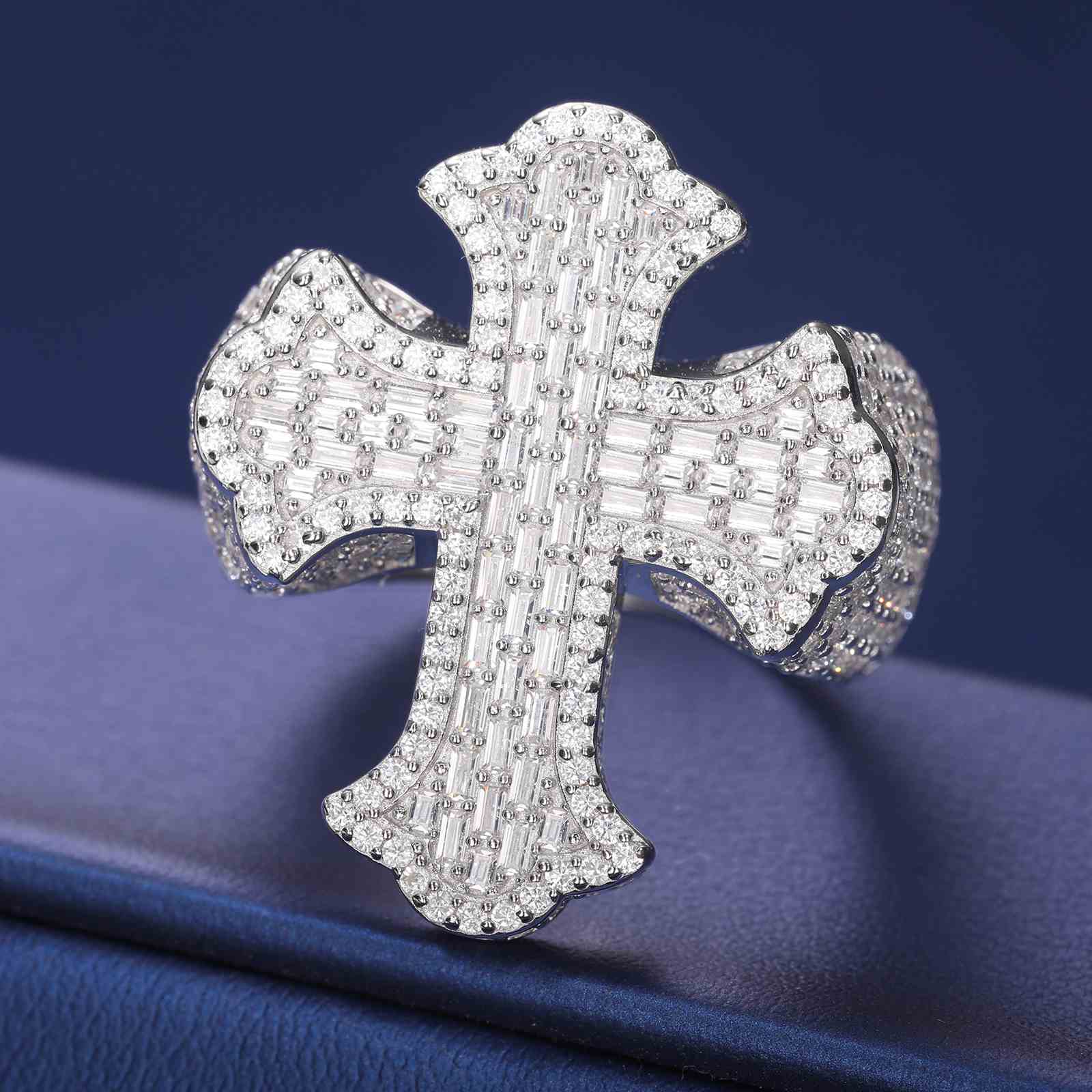 mens cross wedding band