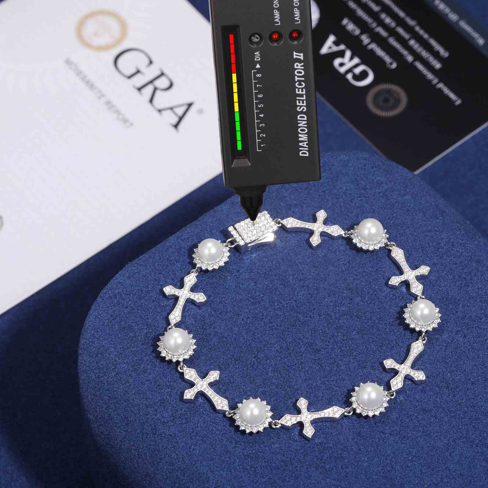 mens pearl bracelet