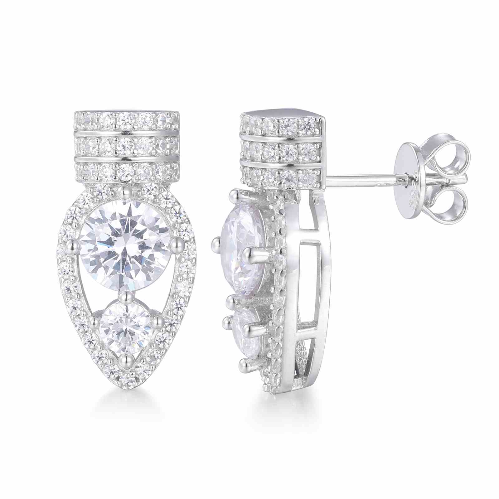 moissanite gold earrings