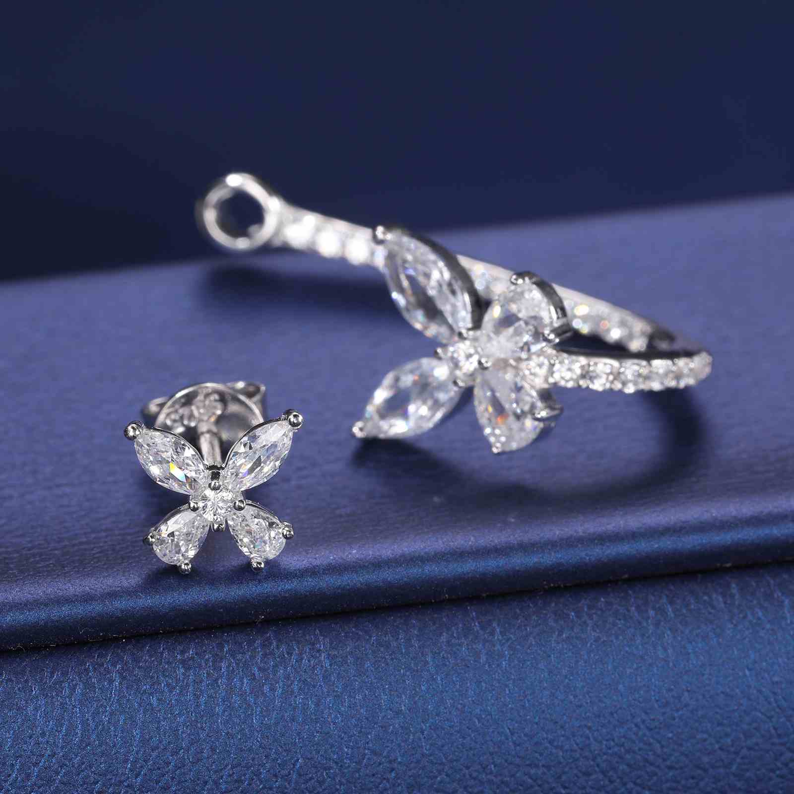 moissanite hoop earrings