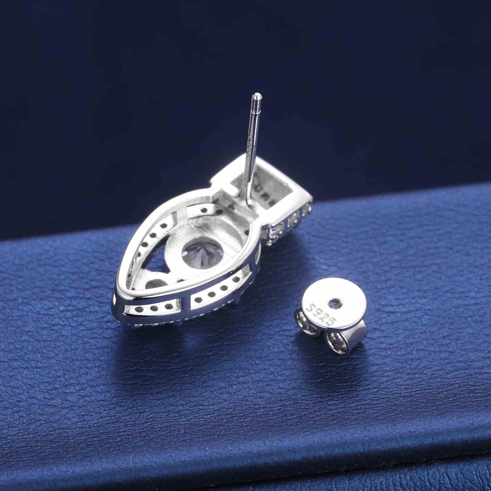 moissanite mens earrings
