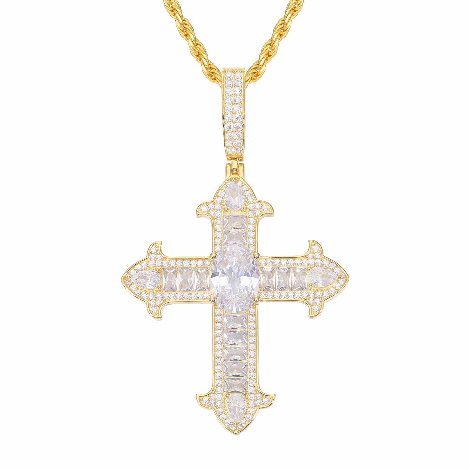 moissanite pendant men's