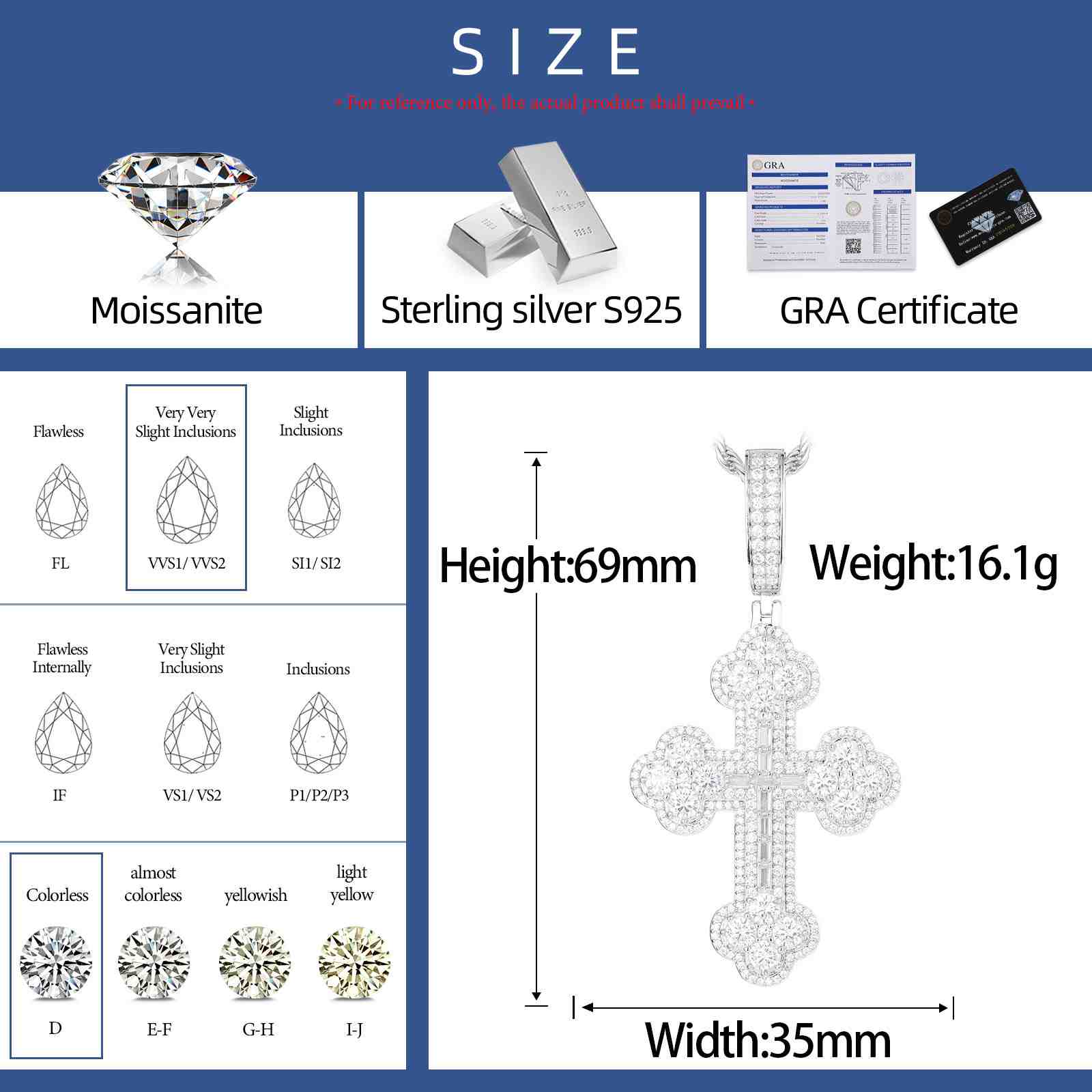 silver cross necklace