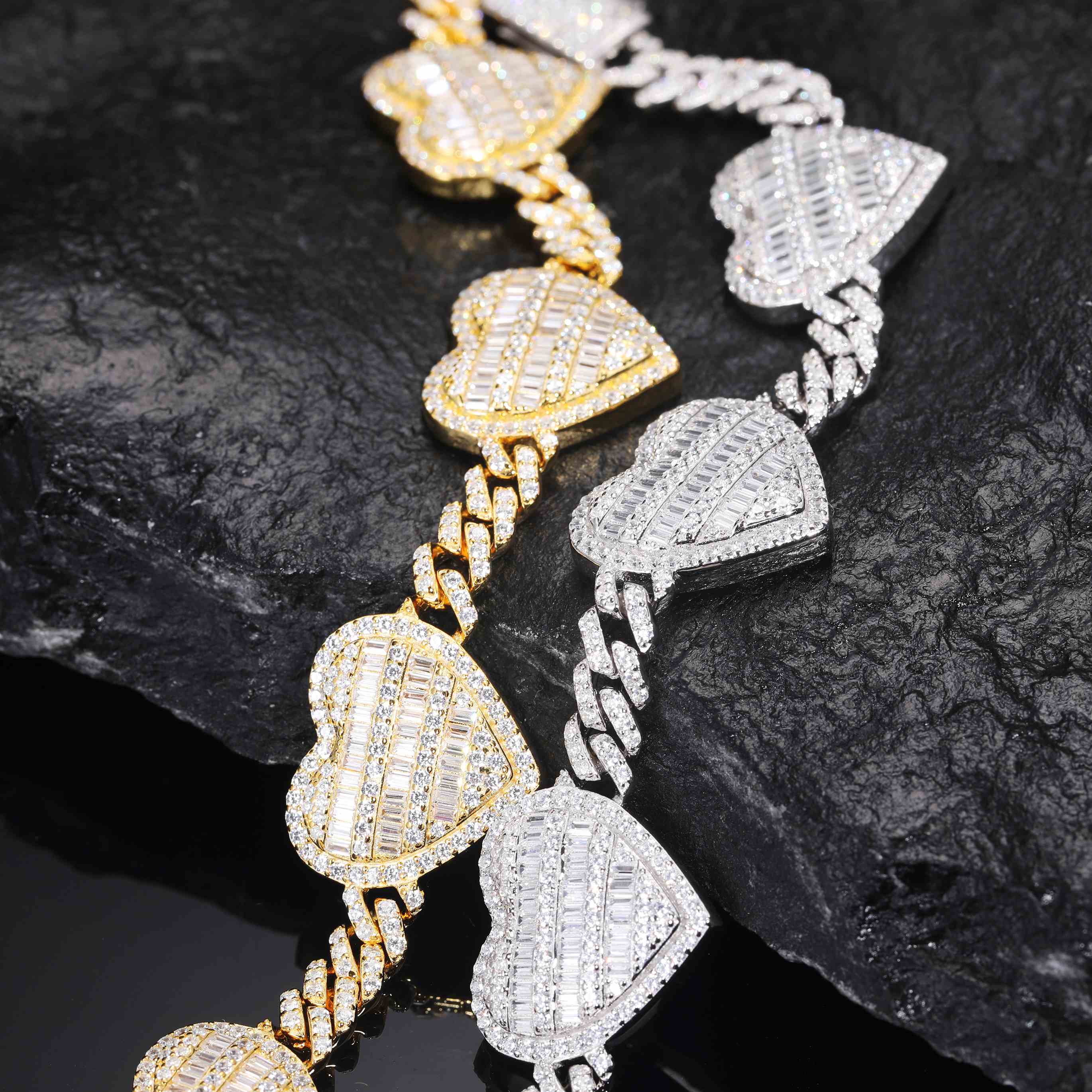 silver cuban link bracelet