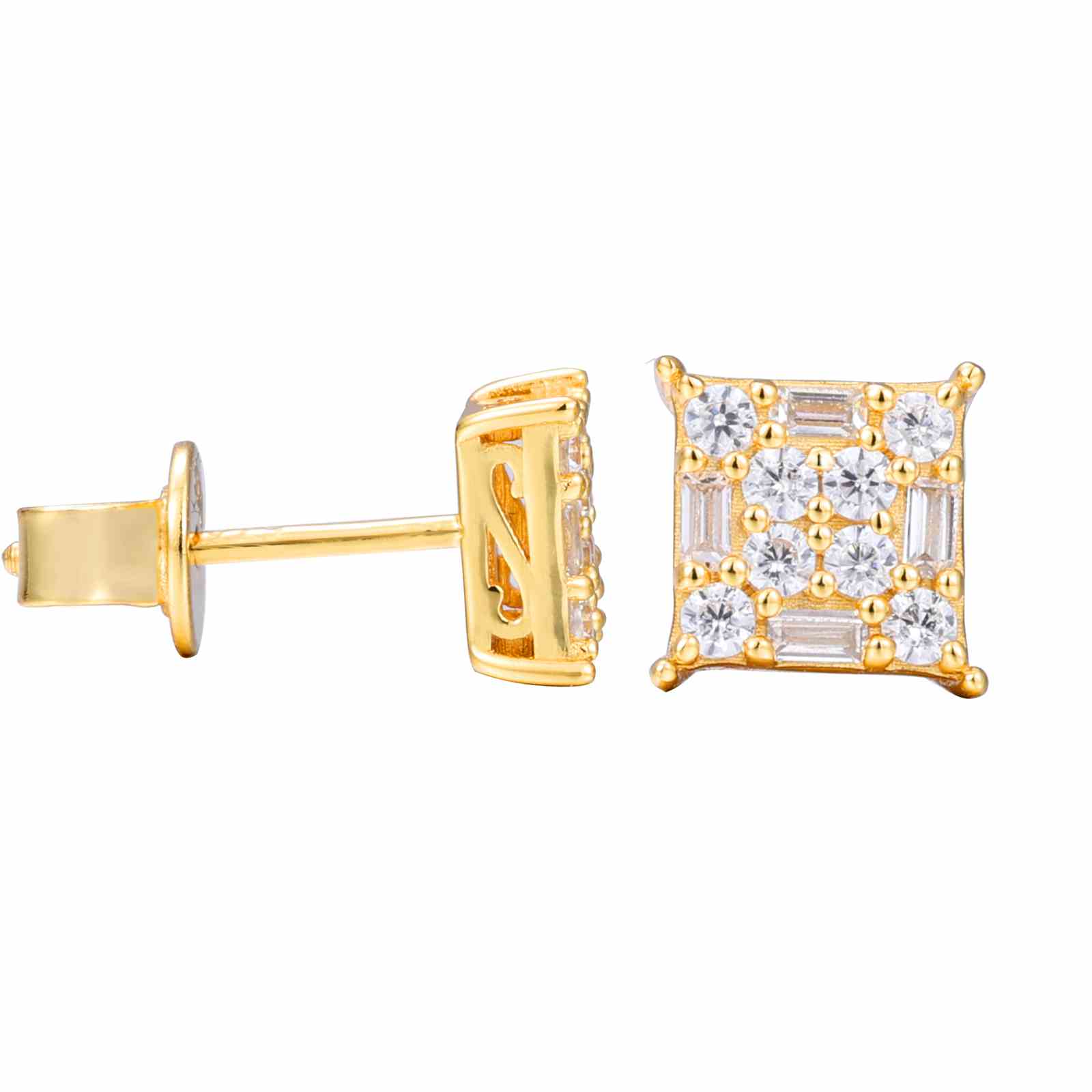single diamond stud earring