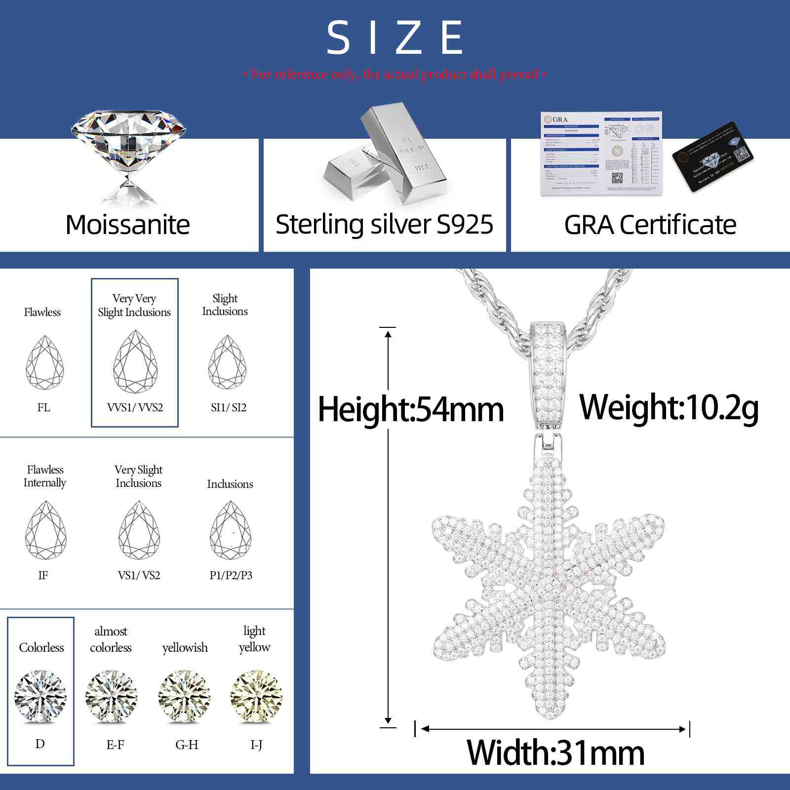 snowflake necklace diamond