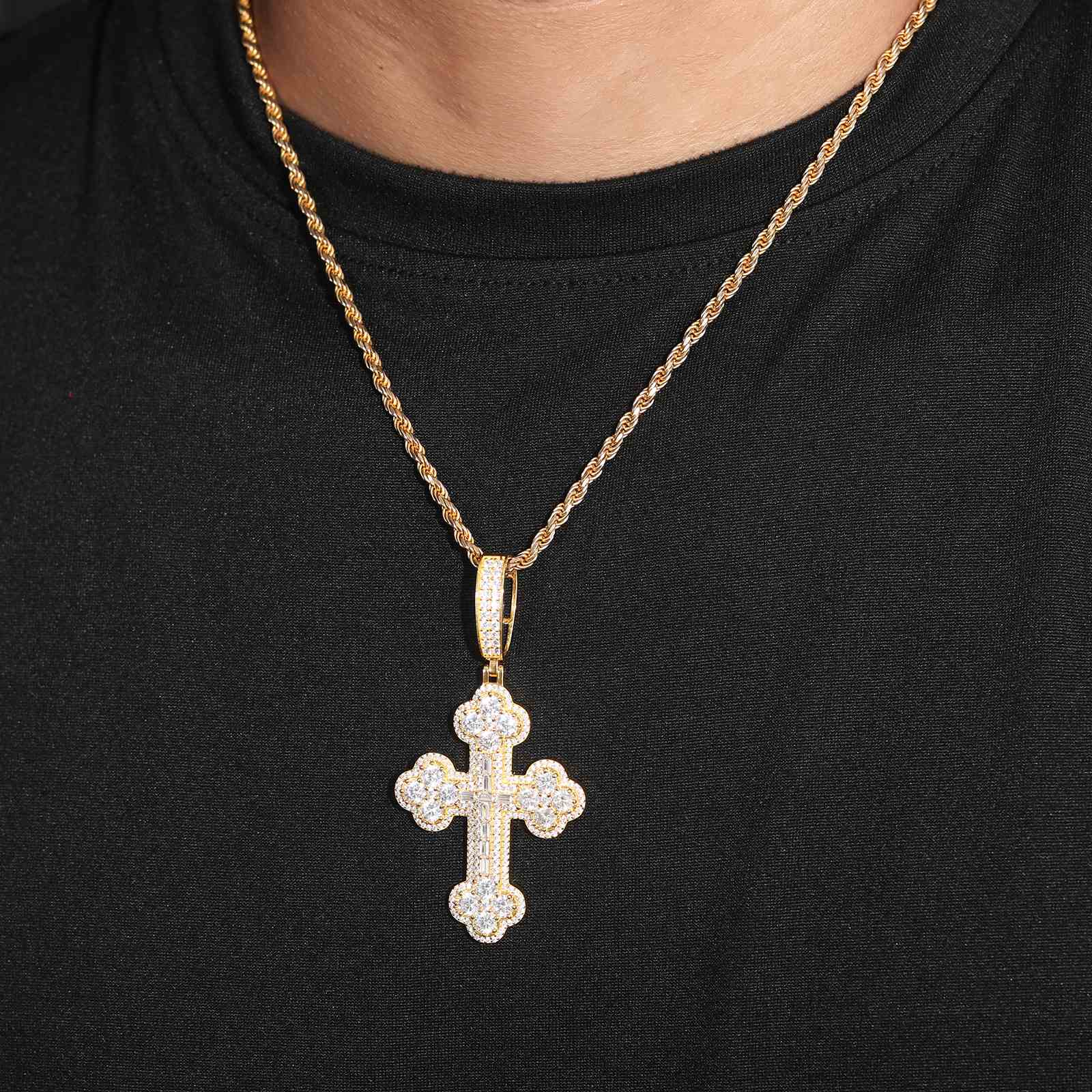 sterling silver cross necklace