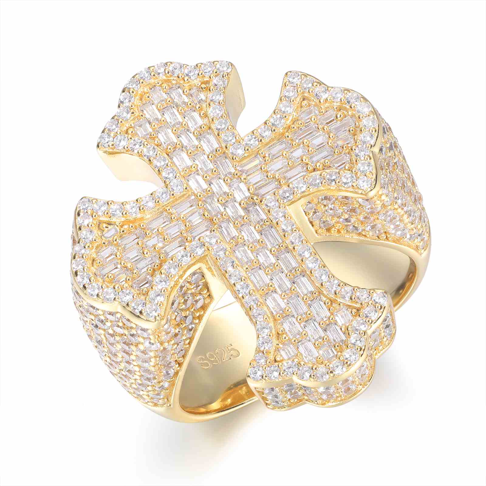 sterling silver cross ring