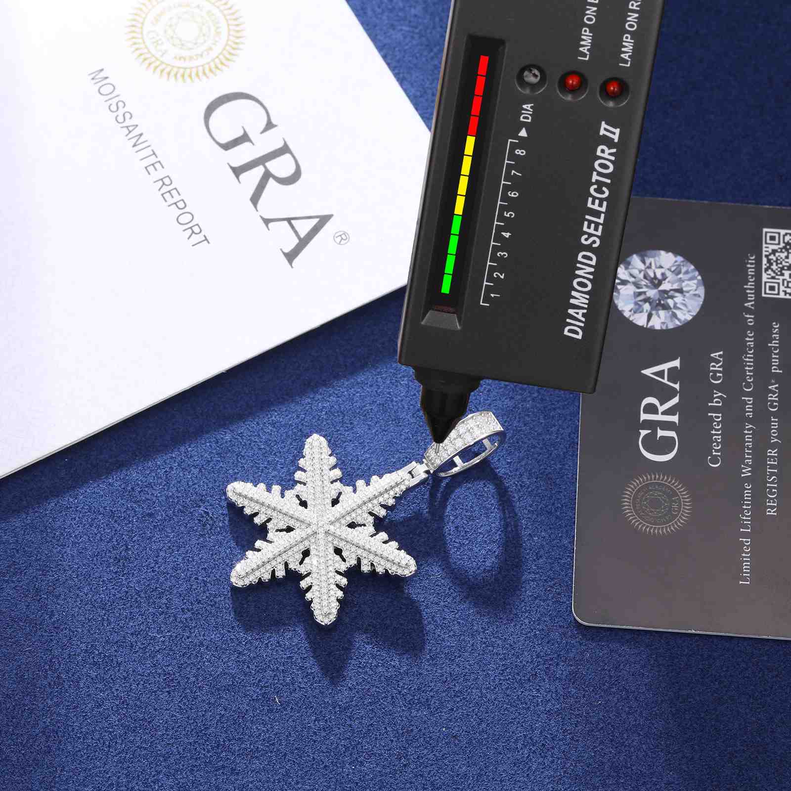 white gold snowflake necklace