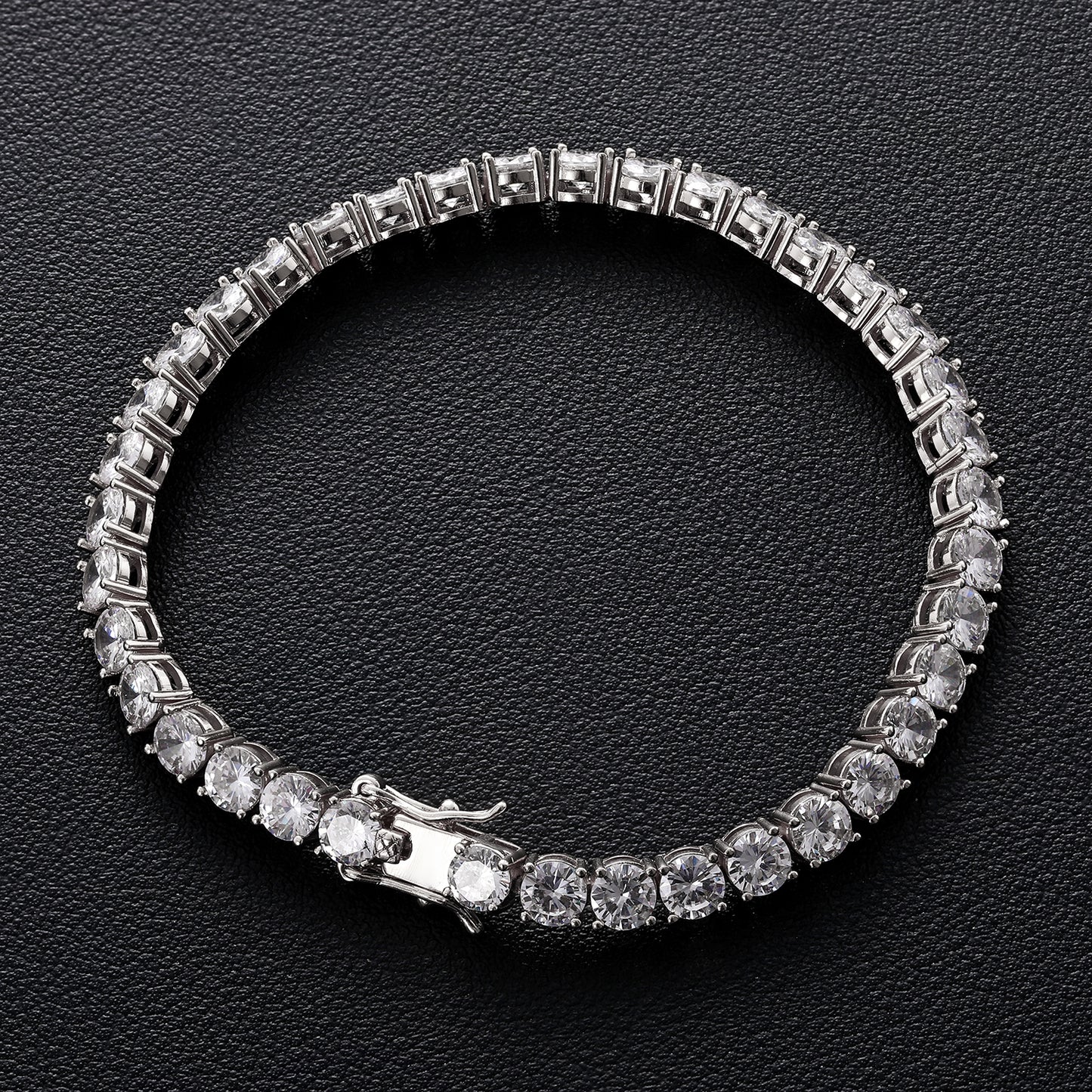 925 Silver Moissanite 5mm Tennis Bracelet TQB0004