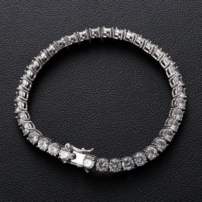 925 Silver Moissanite 5mm Tennis Bracelet TQB0004