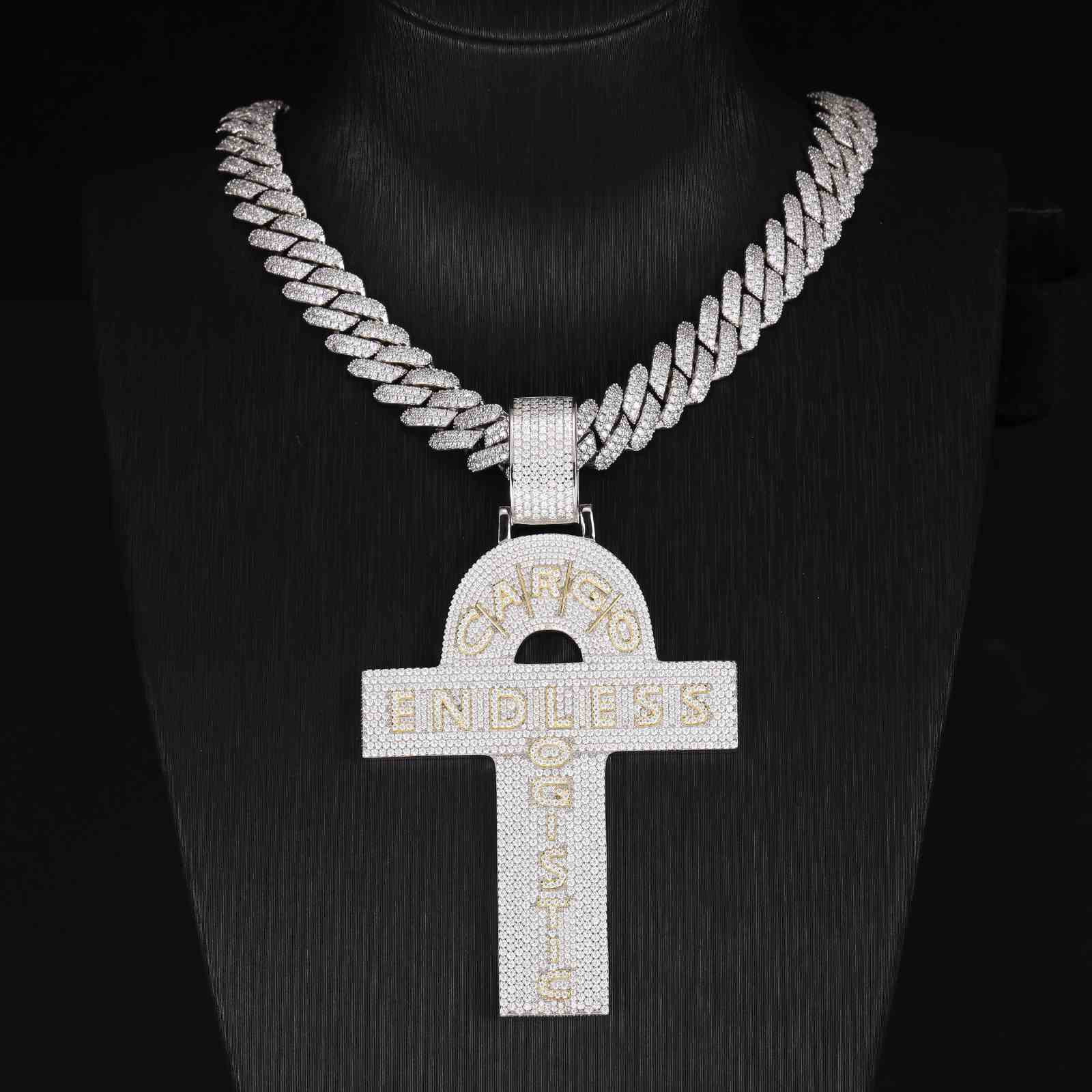 Customized Ankh Cross Letter Pendant