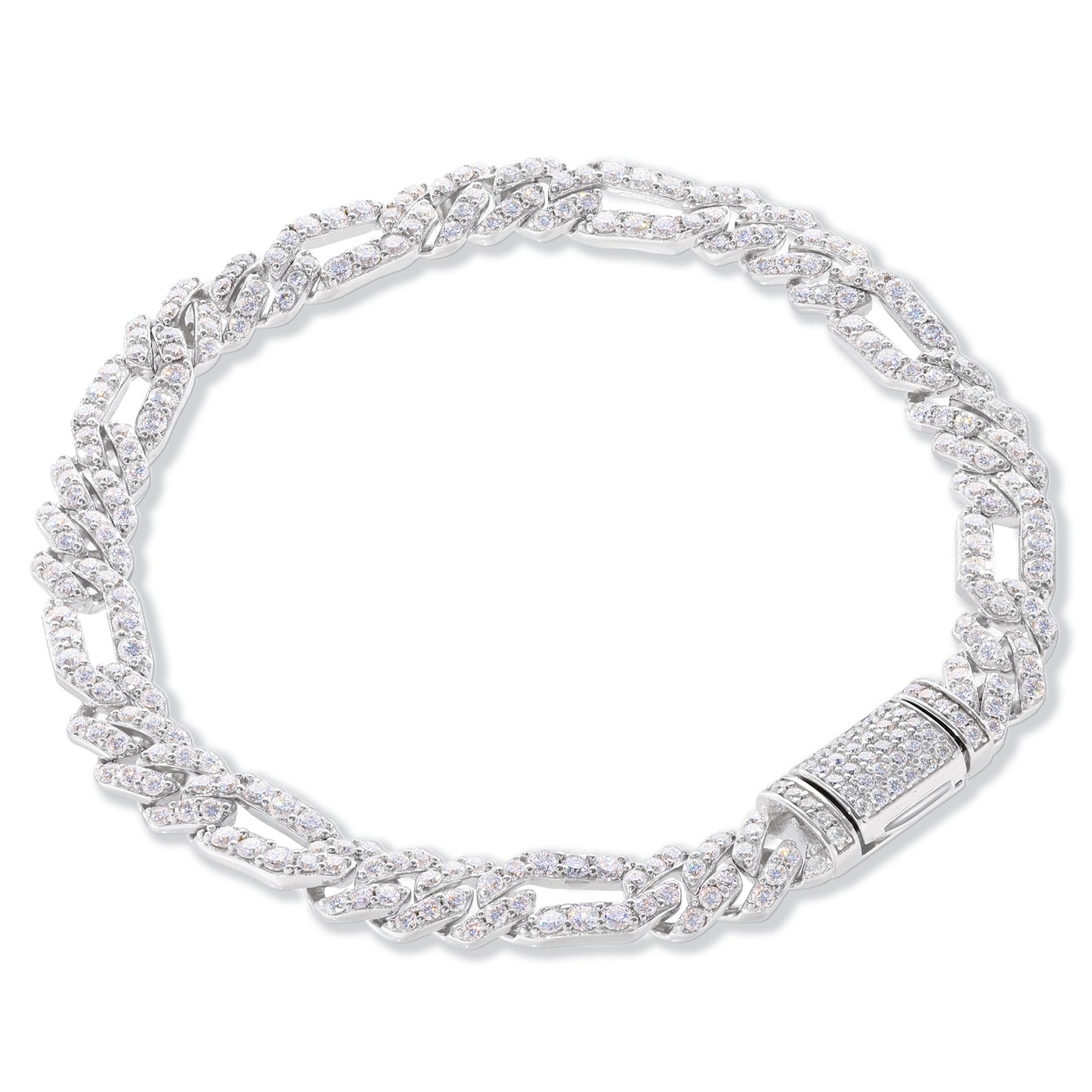 Iced Link Bracelet Hip Hop Statement Jewelry CZBHX0460