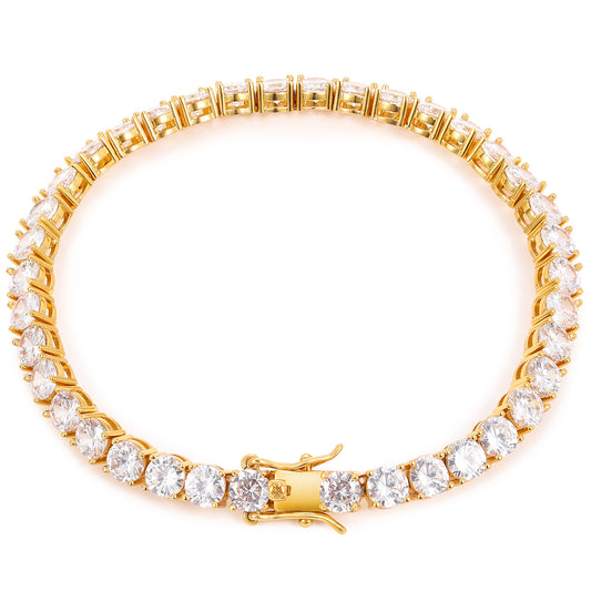 925 Silver Moissanite 5mm Tennis Bracelet TQB0004