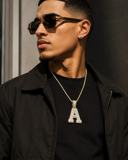Iced Out A to Z Initial Letter Pendant CZP1280