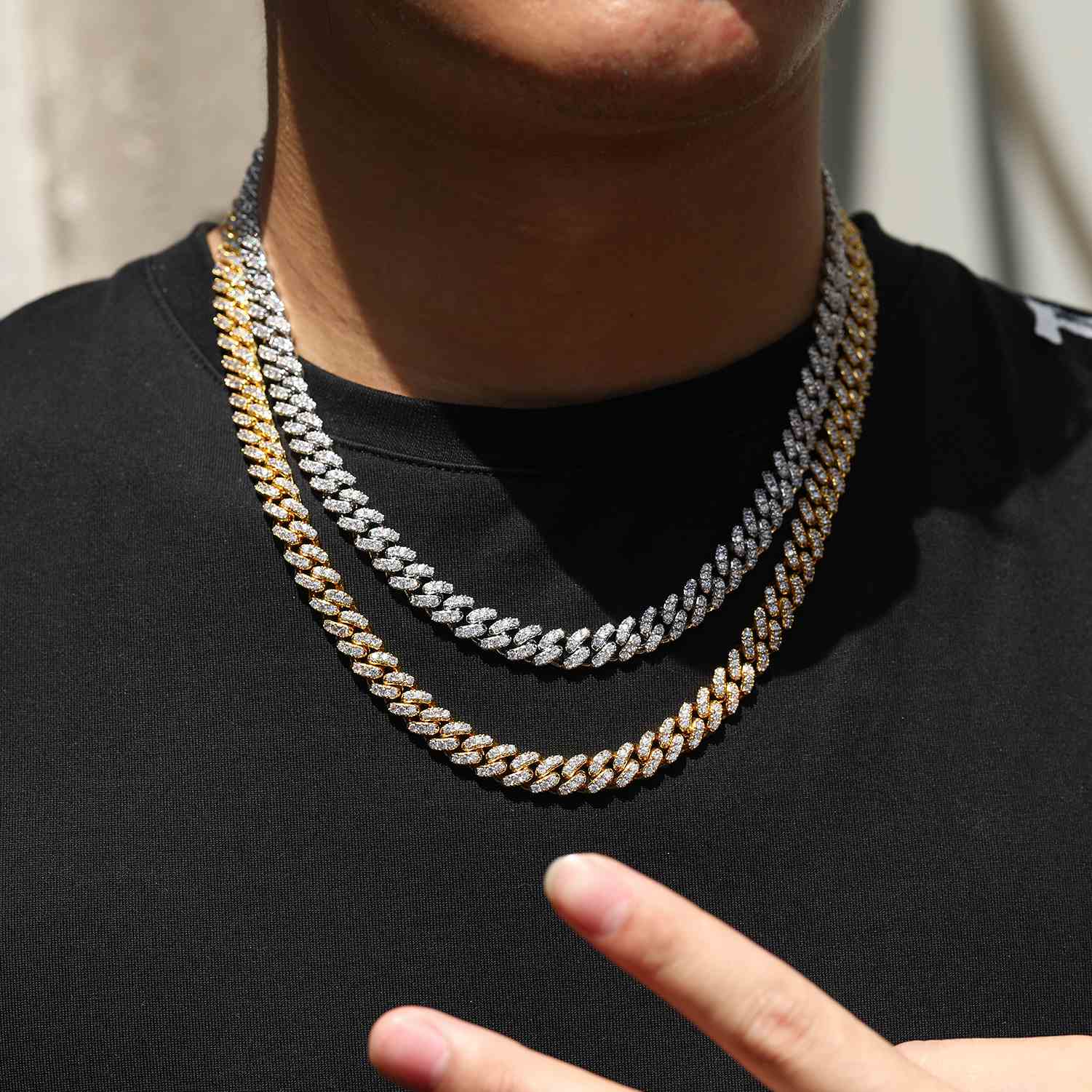 8mm 1 Row Cuban Link Chain