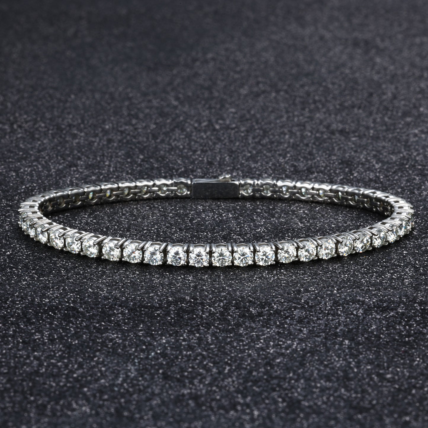 Moissanite Tennis Bracelet with Durable Stainless Steel Setting SMB0001