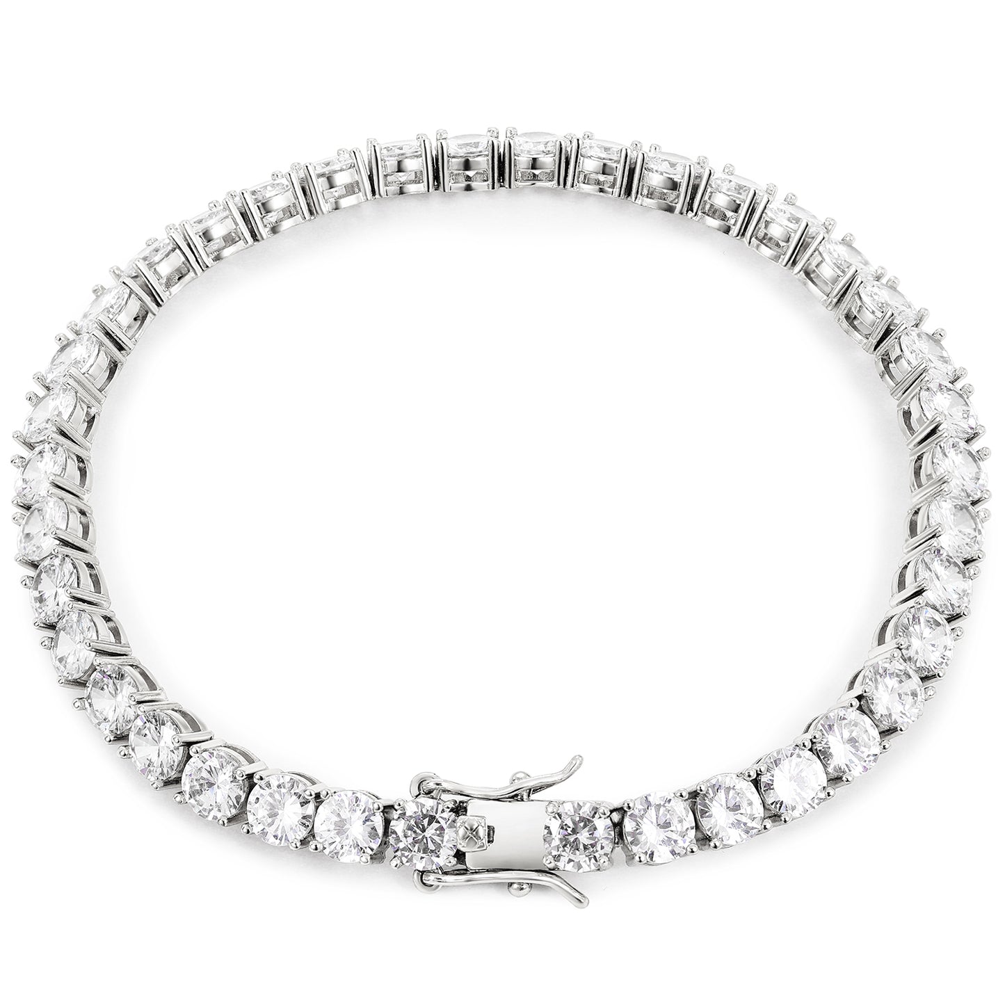925 Silver Moissanite 5mm Tennis Bracelet TQB0004