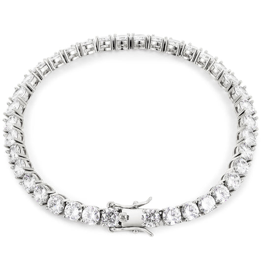 925 Silver Moissanite 5mm Tennis Bracelet TQB0004