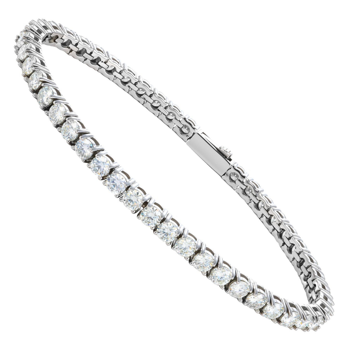 Moissanite Tennis Bracelet with Durable Stainless Steel Setting SMB0001