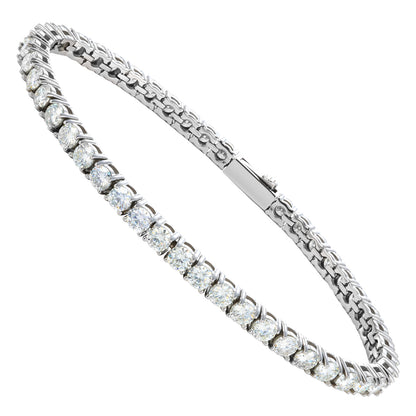 Moissanite Tennis Bracelet with Durable Stainless Steel Setting SMB0001