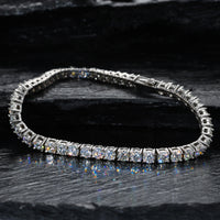 Moissanite Tennis Bracelet with Durable Stainless Steel Setting SMB0001