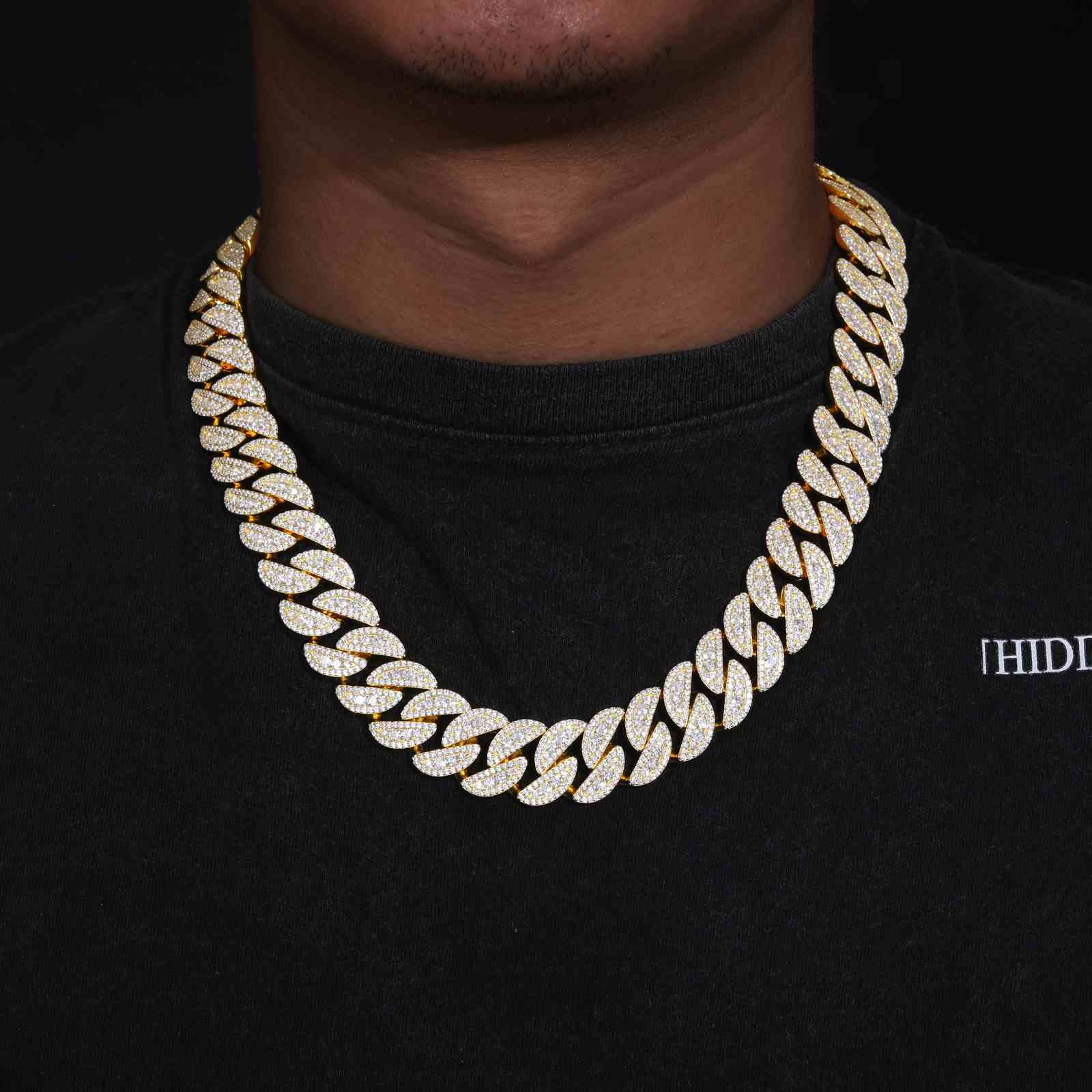 18mm Leaf Cuban Link Chain