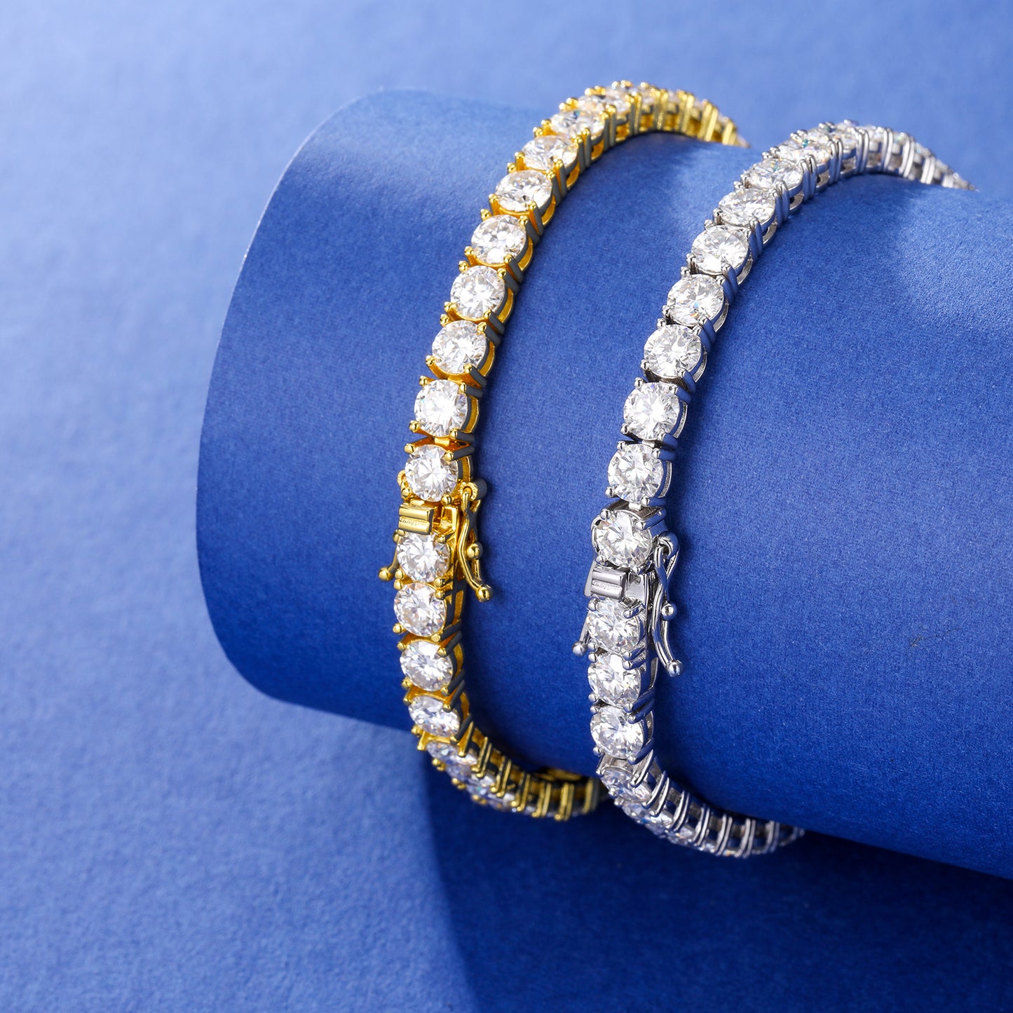 925 Silver Moissanite 3mm Tennis Bracelet TQB0002