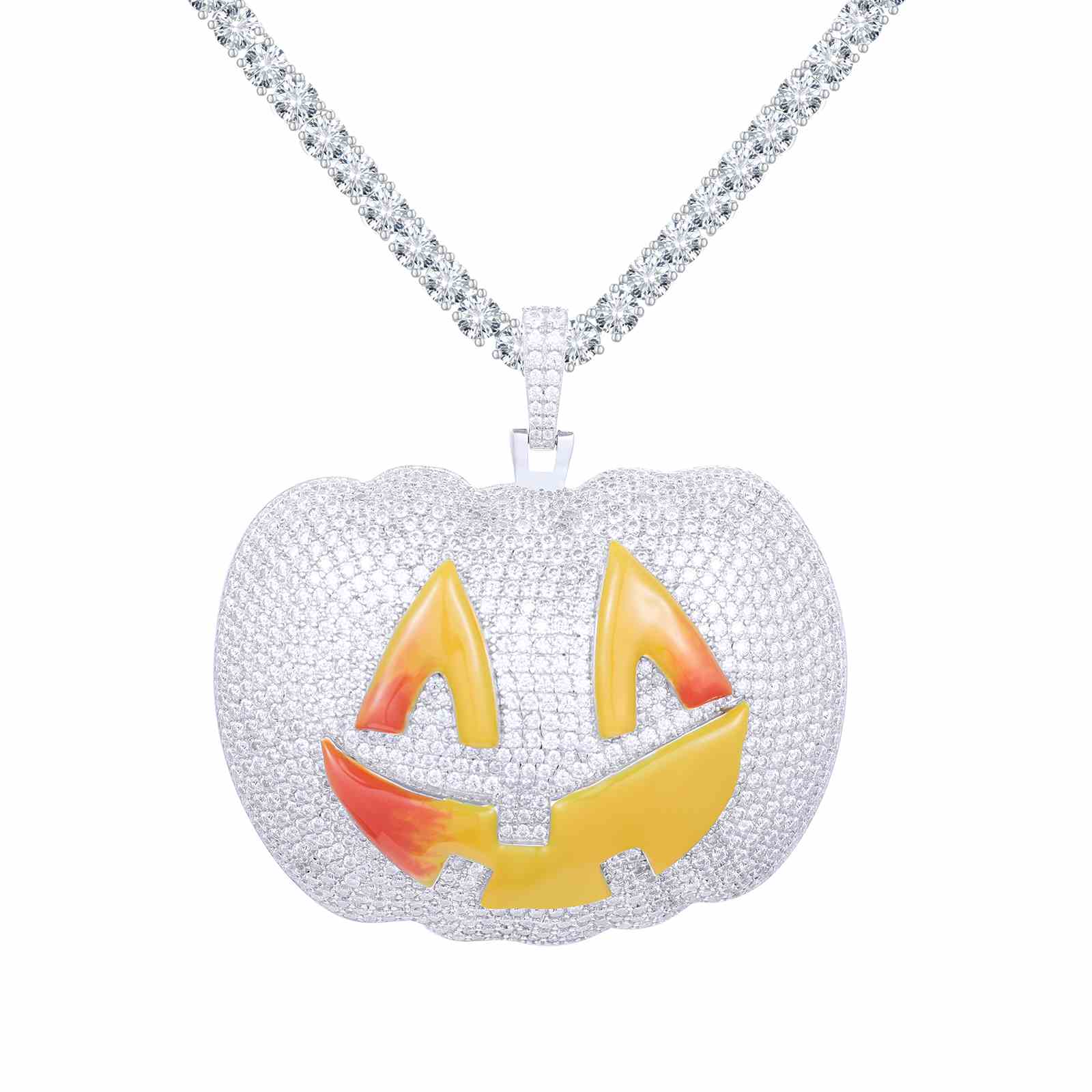 Glowing Pumpkin Smile Face Pendant