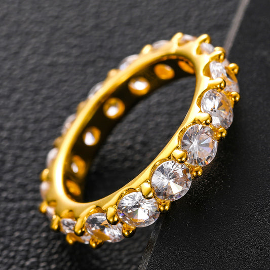 925 Silver Moissanite Full Eternity Ring TQR0008