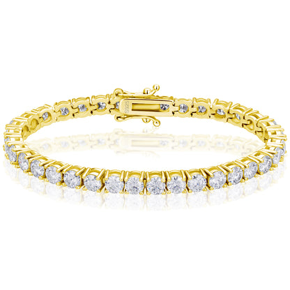 925 Silver Moissanite 3mm Tennis Bracelet TQB0002