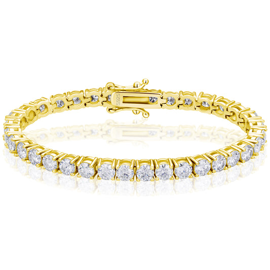 925 Silver Moissanite 3mm Tennis Bracelet TQB0002