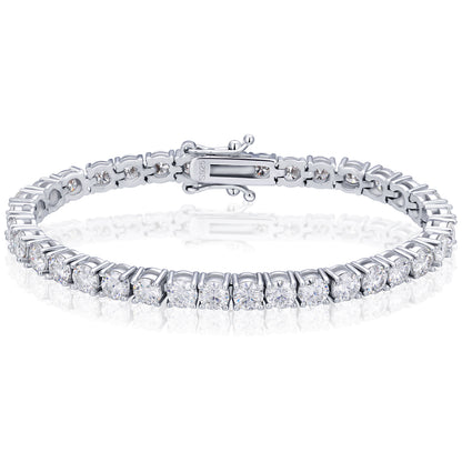 925 Silver Moissanite 3mm Tennis Bracelet TQB0002